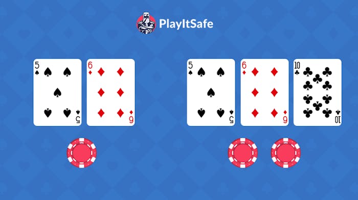 double downin clackjack, double down on an 11