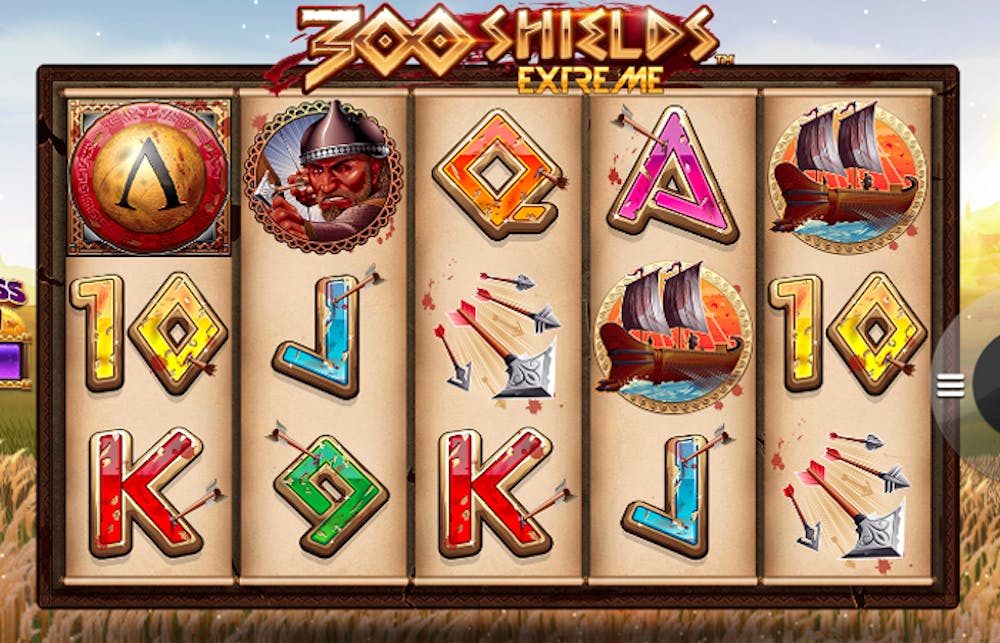 300 Shields is a high volatility action-packed online pokie with a 5x3 reel featuring a Spartan theme.