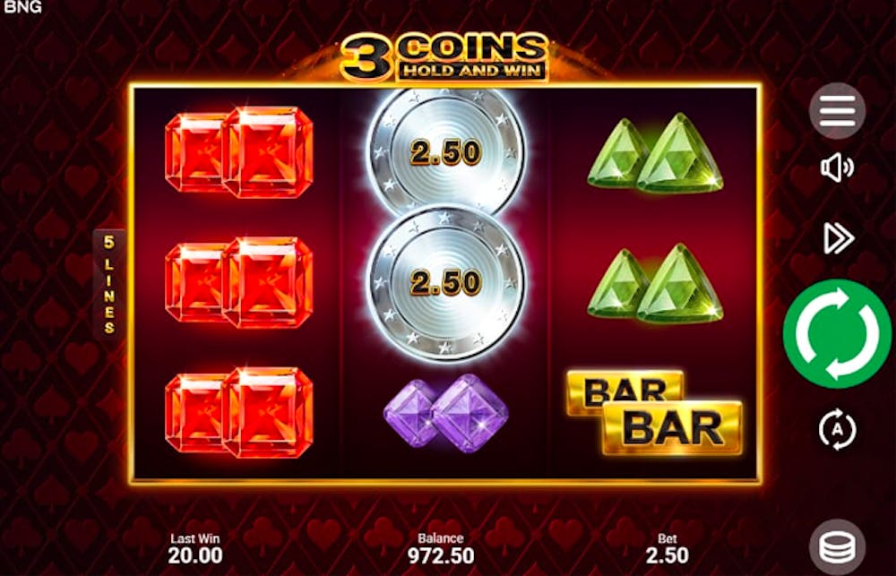 3 Coins Slot: Paylines, Symbols, RTP &#038; Free Play logo