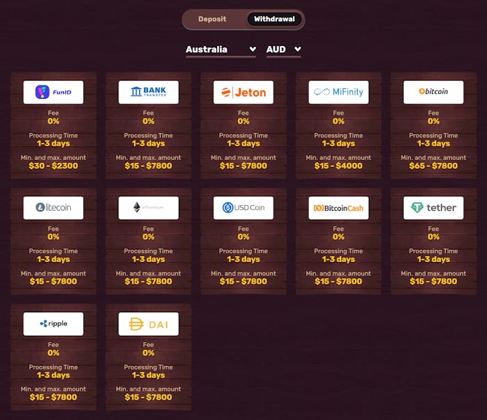 5 Gringos Casino withdrawal payment options