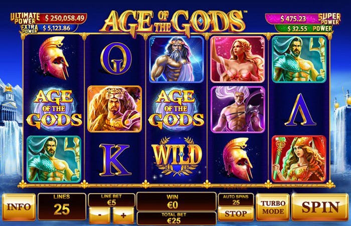 age of gods progressive jackpot