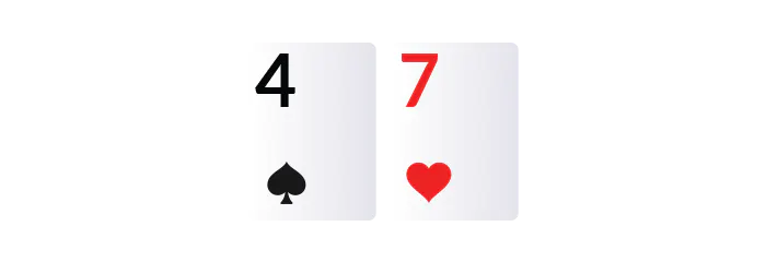four and seven cards
