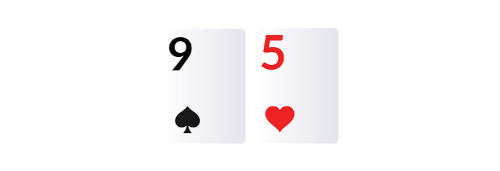 nine and five cards