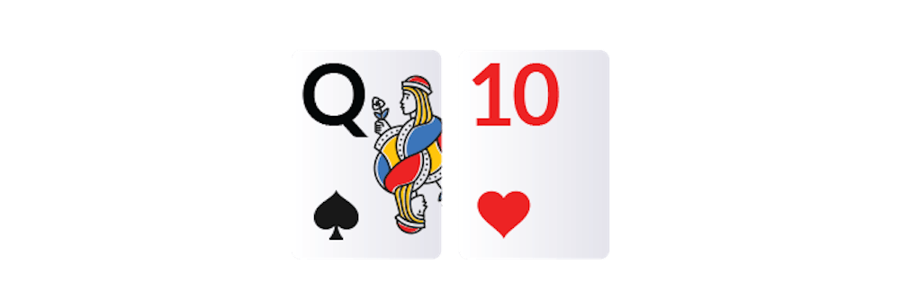 queen and ten cards