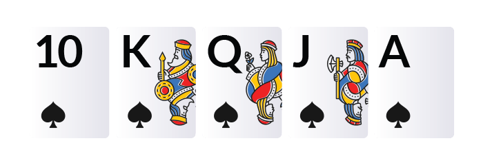 royal flush poker hand