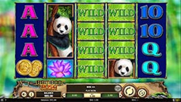 bamboo rush stacked wilds feature