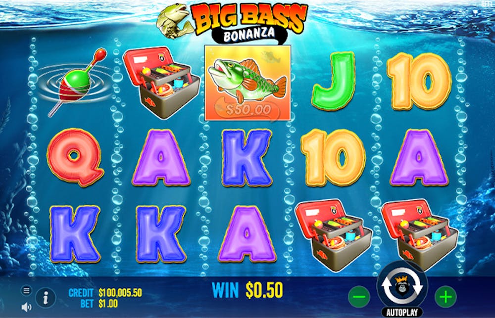 big bass bonanza game with wild symbols and scatters