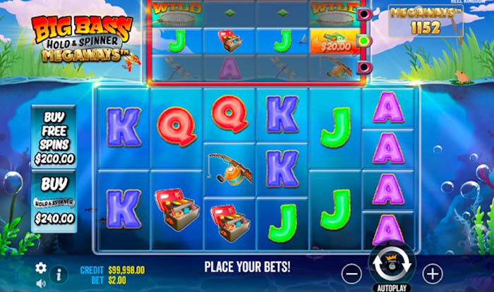 big bass hold and spin reels