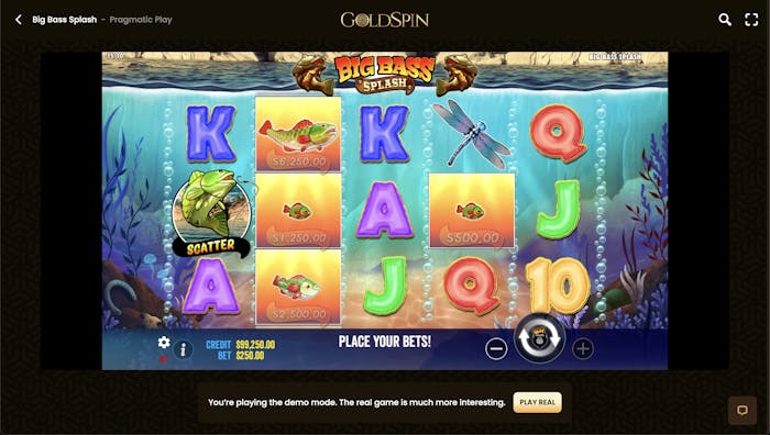 big bass splash reels