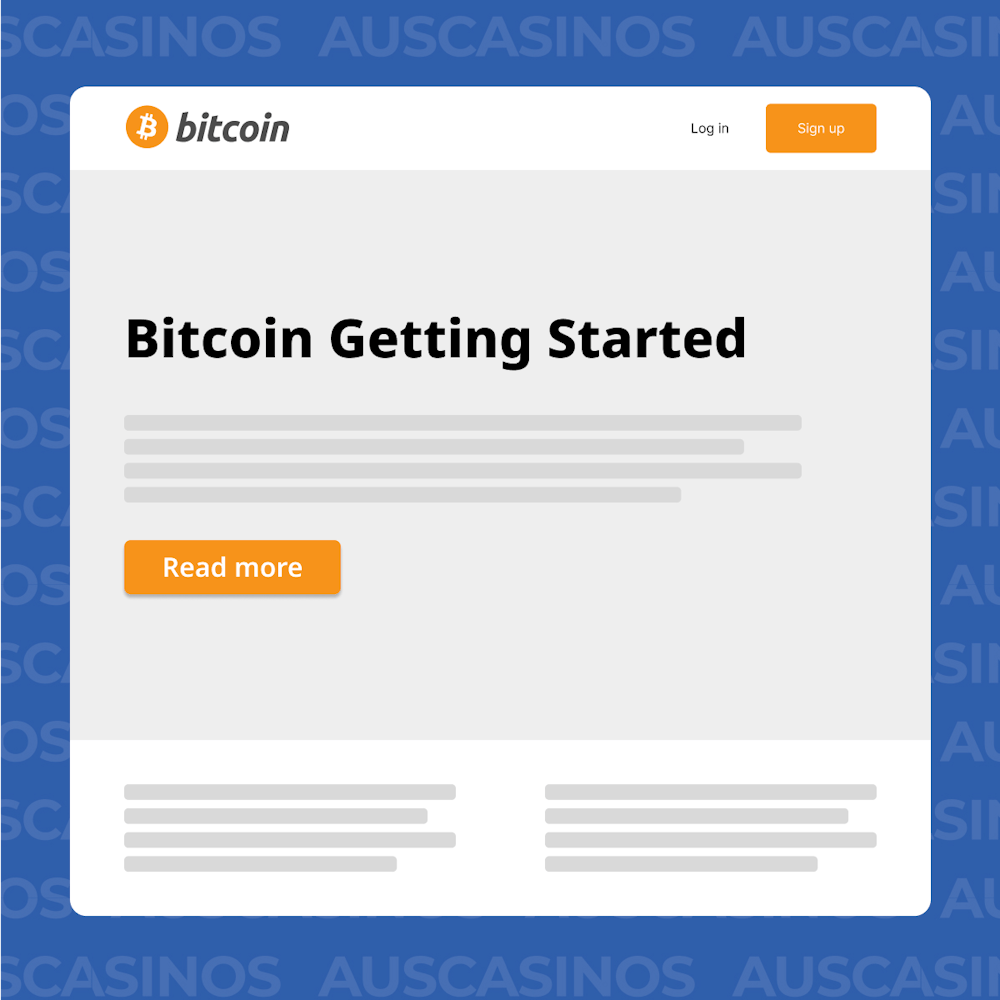 Visit the official website of Bitcoin