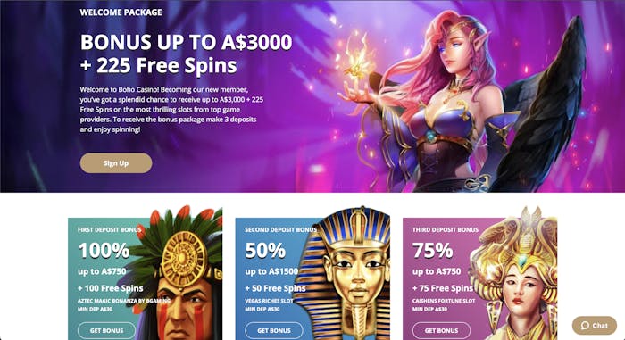 boho casino sign up bonus