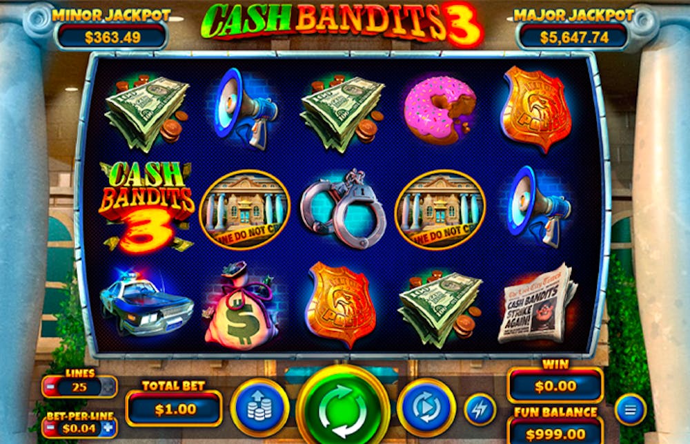 Cash Bandits 3 Slot: Paylines, Symbols, RTP &#038; Free Play logo