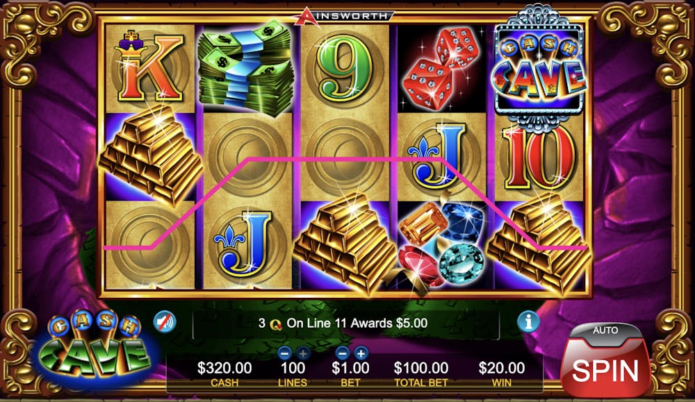 cash cave slot paylines