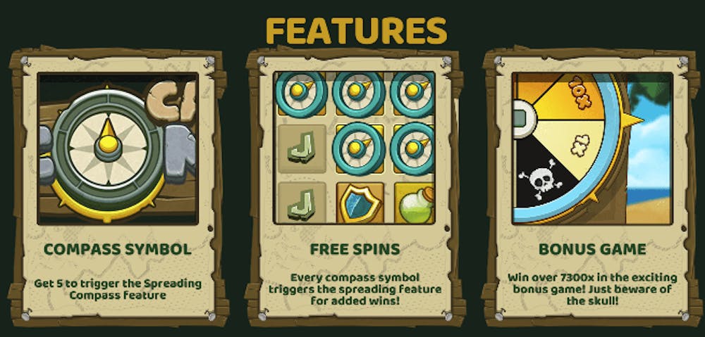 cash compass slot features