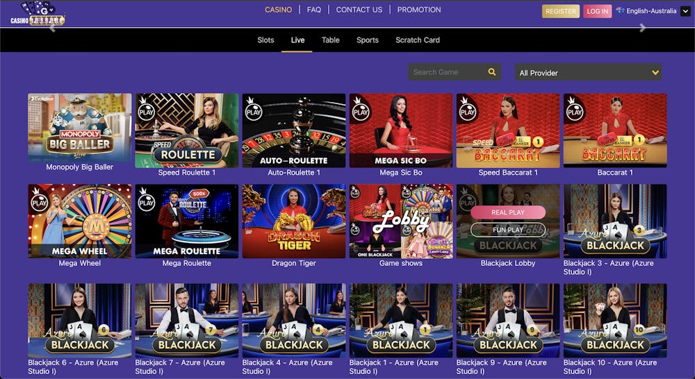 casino purple live games