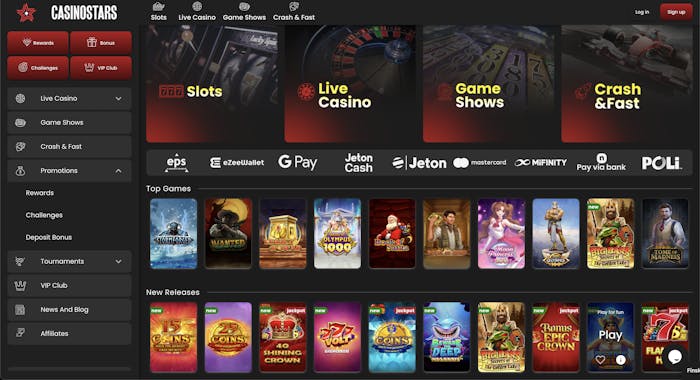 casinostars home page
