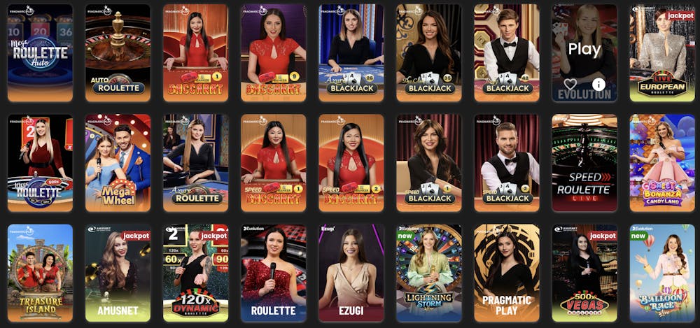 casino stars live casino games