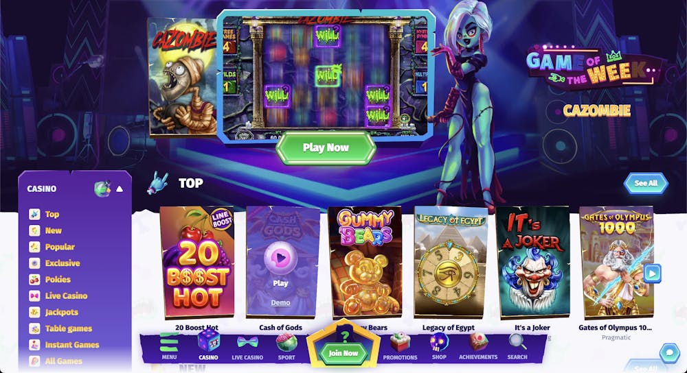 casombie casino games