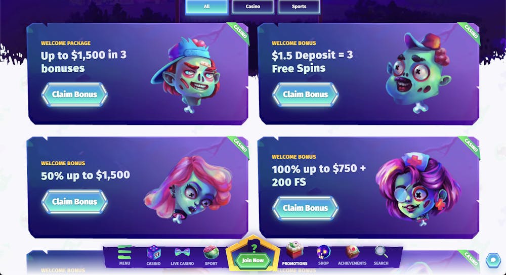 casombie casino welcome bonus