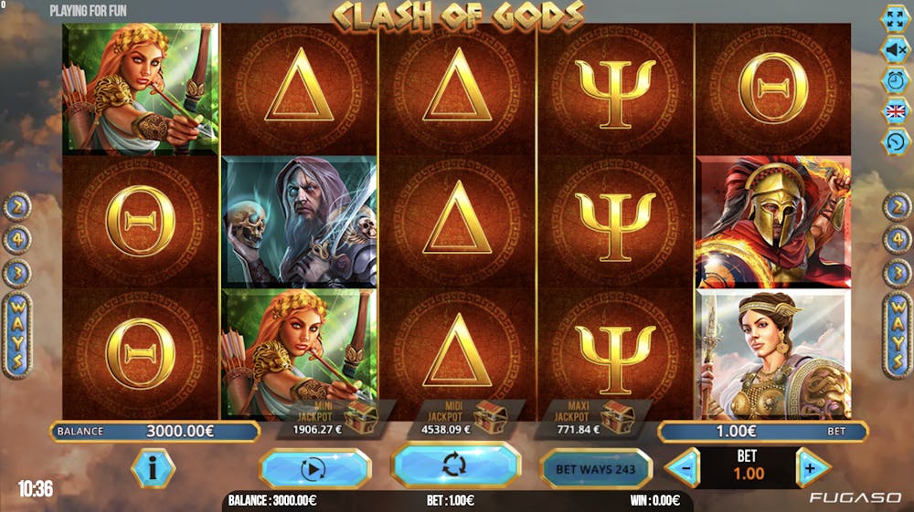 clash of gods slot