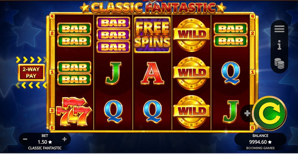 Classic Fantastic Pokie Stacked Wilds