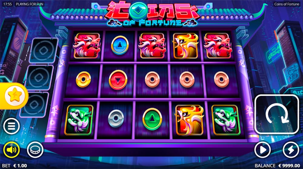 coins of fortune slot reel