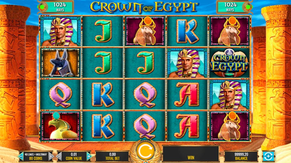 crown of egypt slot reels