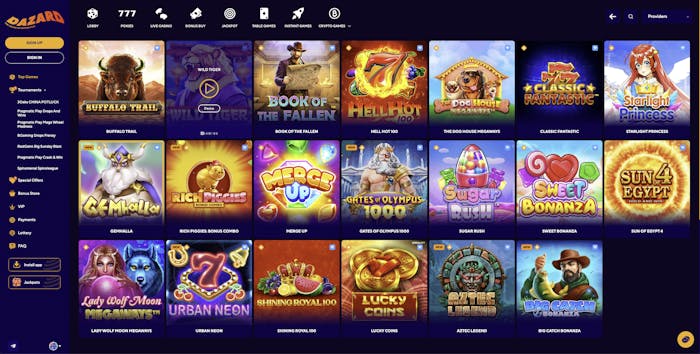 dazard casino games