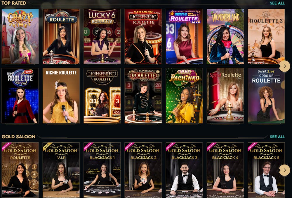 dolly casino live games