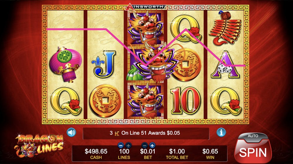 dragon lines slot paylines