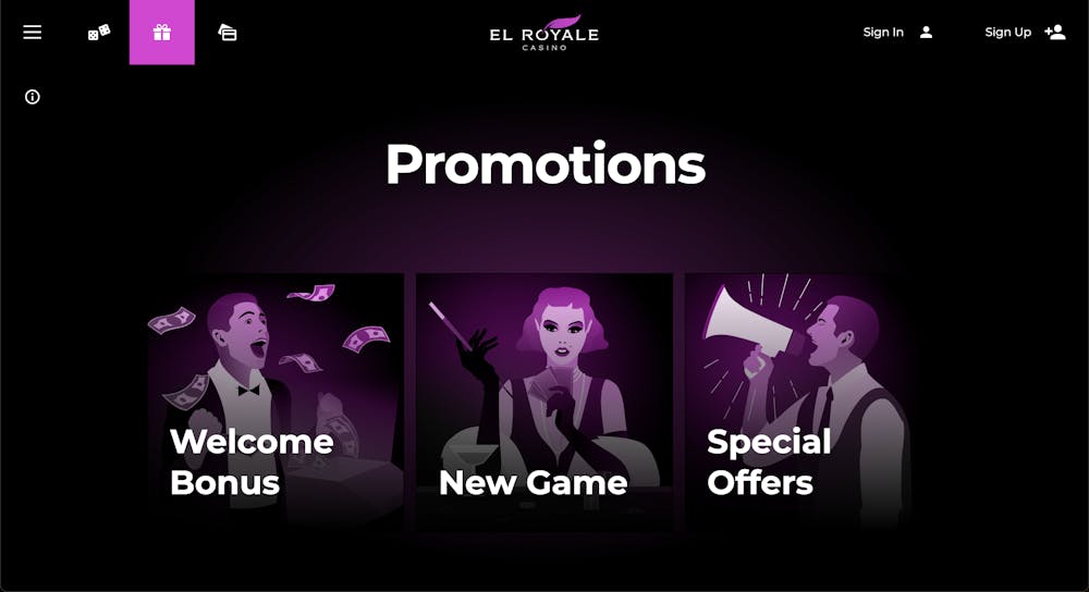 el royale casino sign up bonus