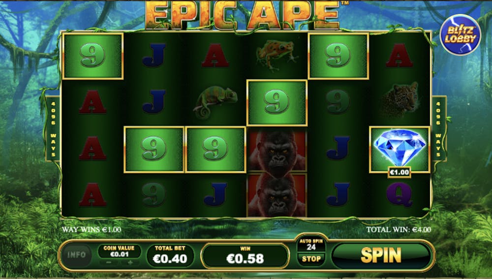 epic ape paylines