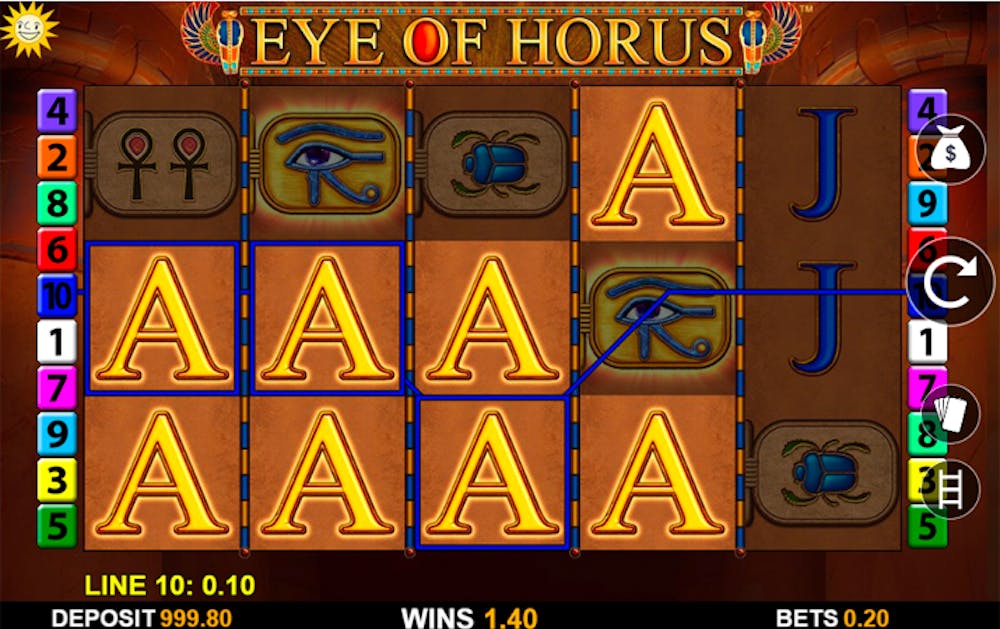 Eye of Horus Slot Reels