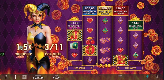 fire and roses all in