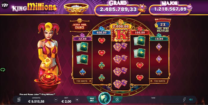 fire and roses king millions