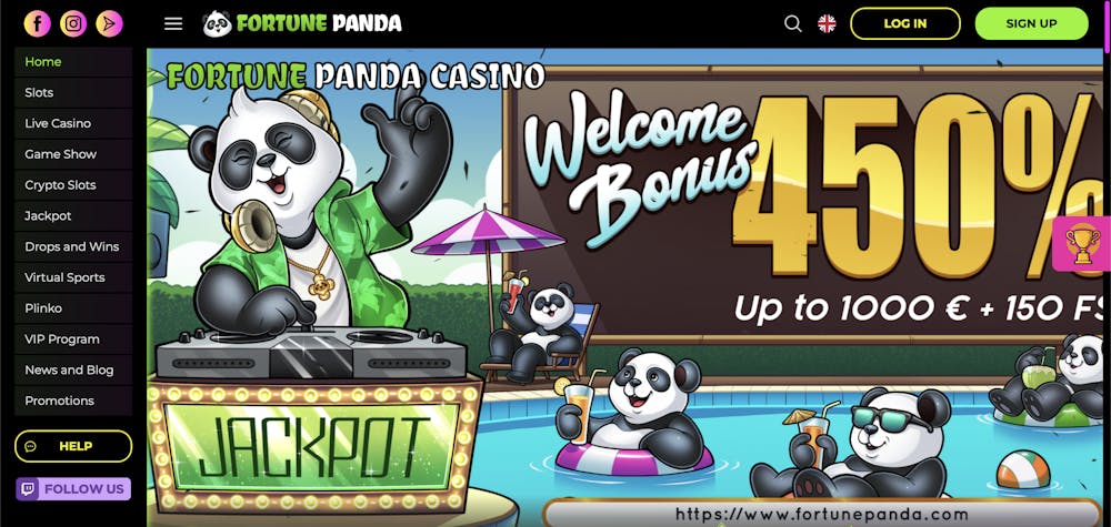 fortune panda home page