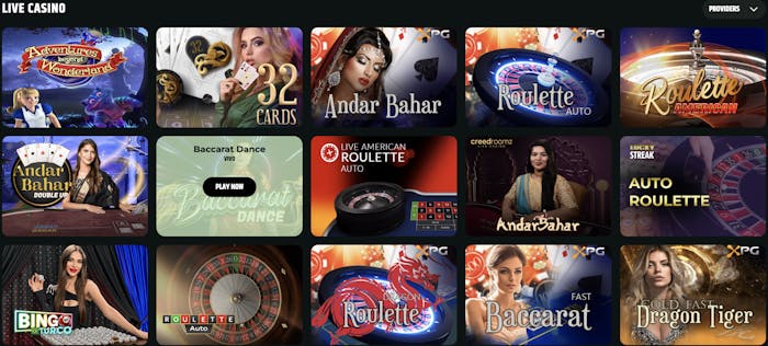 FroggyBet Casino live dealer section featuring various live games including Adventures Beyond Wonderland, 32 Cards, American Roulette, Andar Bahar, and Dragon Tiger with real dealer images.
