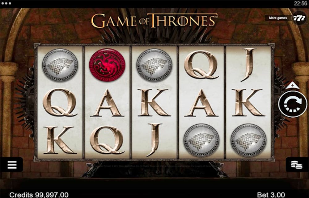 game of thrones slot