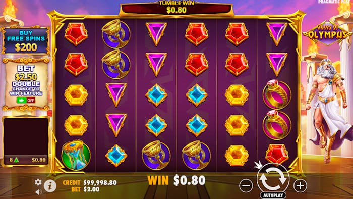 A screenshot of a slot game