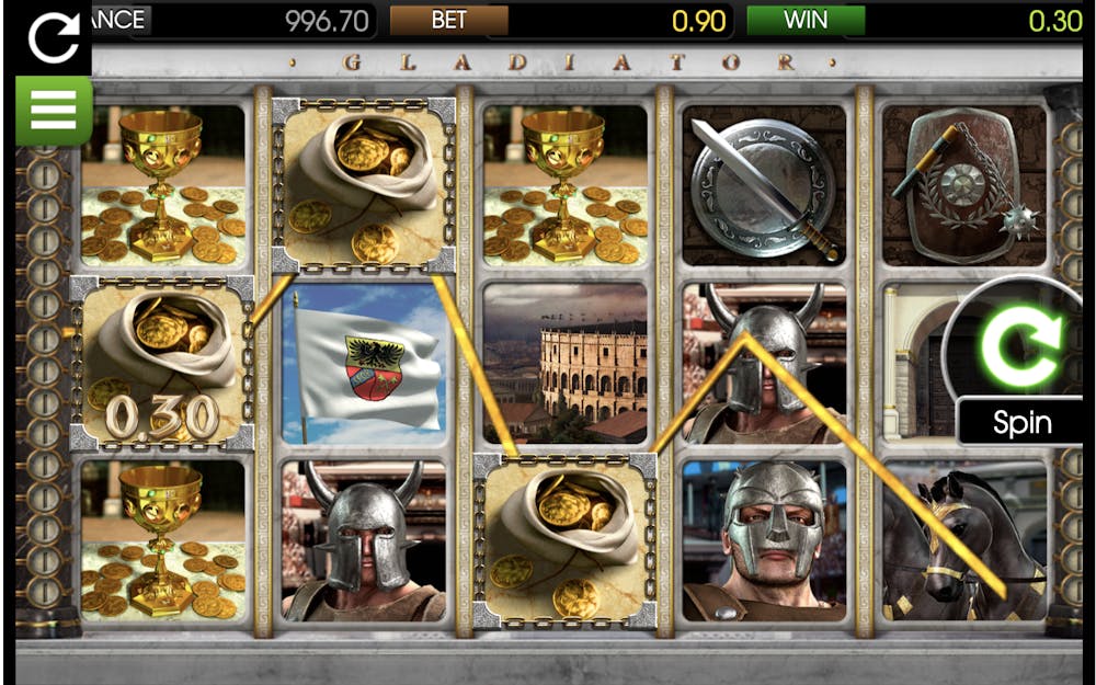 gladiator slot paylines