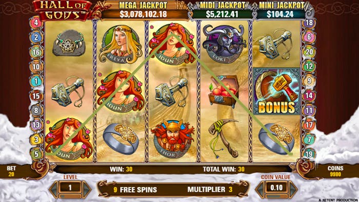 hall of gods progressive jackpot