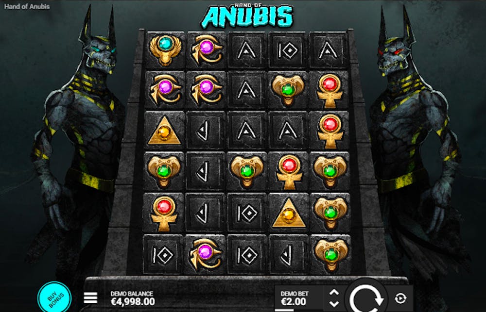 Hand of Anubis Slot: Paylines, Symbols, RTP & Free Play logo