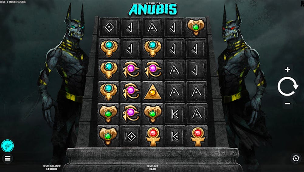 hand of anubis slot reels