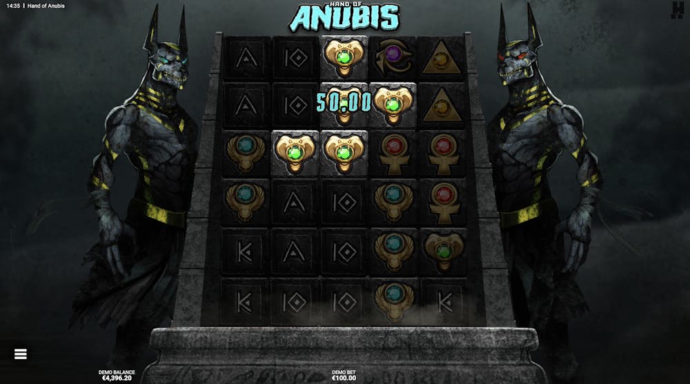 hand of anubis slot win