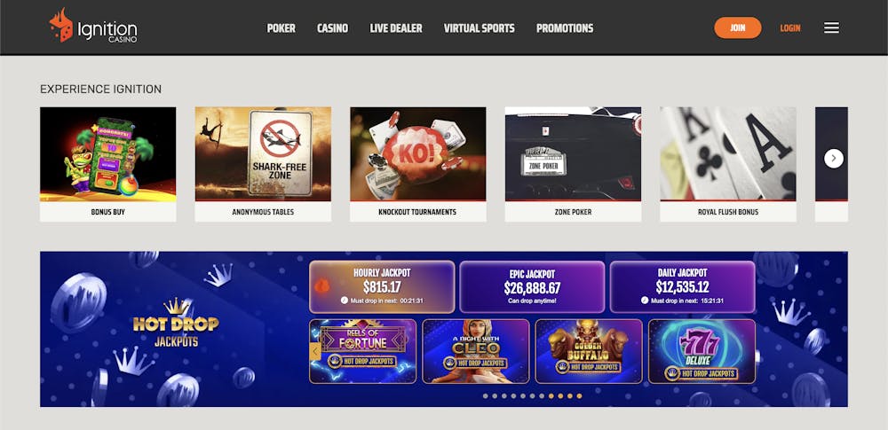 ignition casino home page