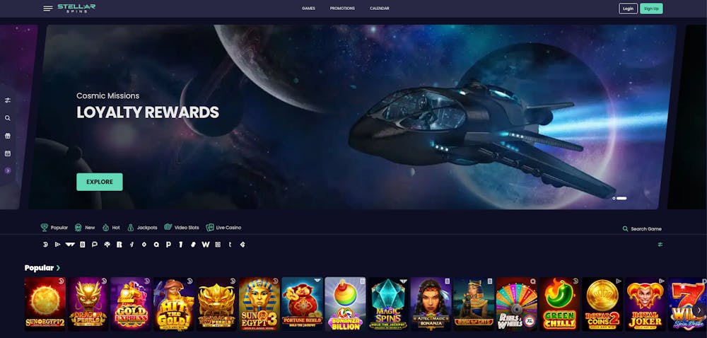 stellar spins home page