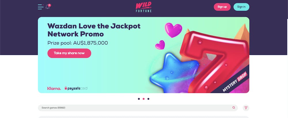 wild fortune home page