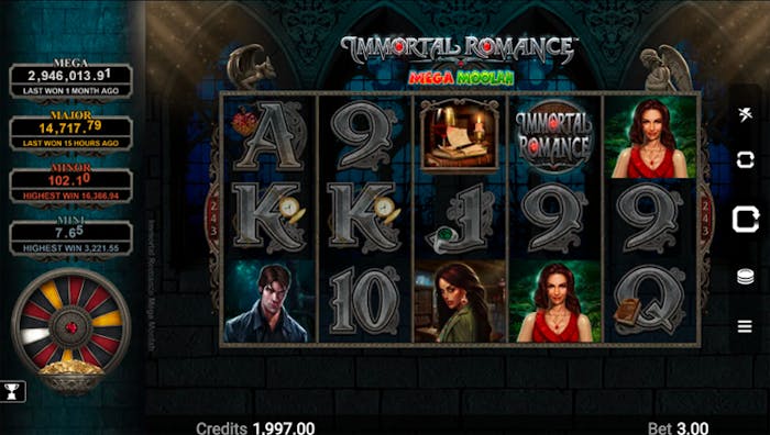 immortal romance mega moolah progressive jackpot