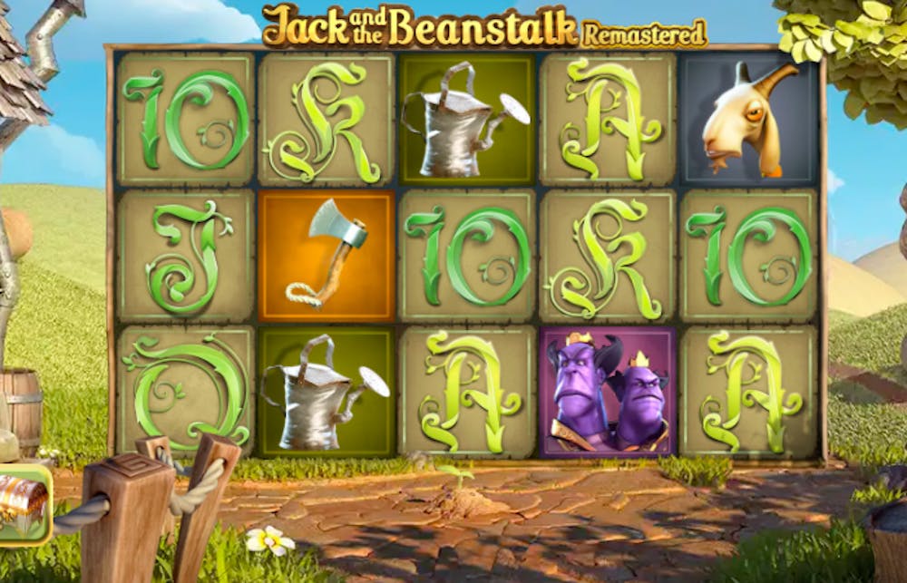 Jack and the Beanstalk is a high volatility slot with plenty of action.