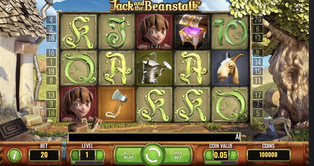 Jack and the Beanstalk - try your luck at this high volatilty game!